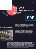 Sejarah Studi Komunikasi