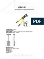 Ponchadora Hidraulica 6awg A 600mcm 99315 Ebchq Catalogo Espanol