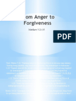 From Anger To Forgiveness