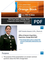 FDA Drug Topics: Orange Book: Frequently Asked Questions and Answers