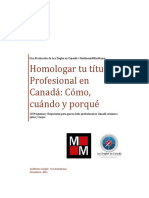 Homologar Tu Carrera en Canada