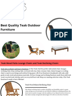 Teak Outdoor Furniture