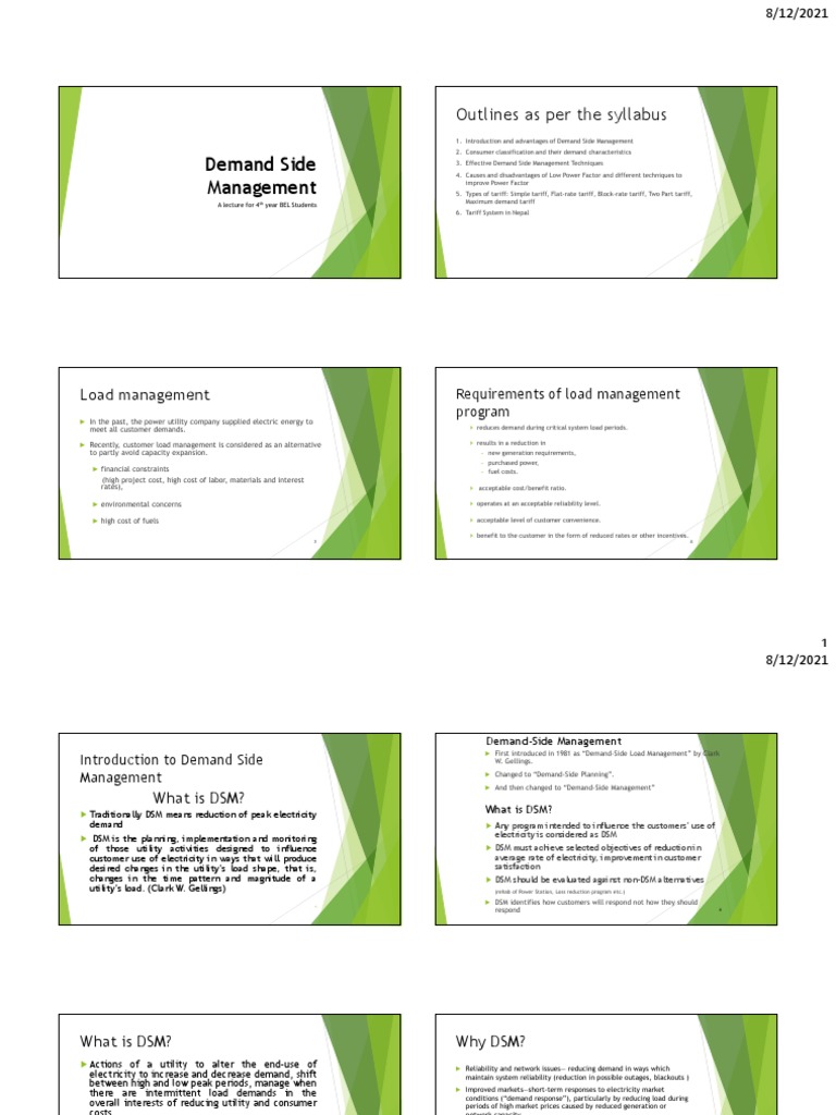 Demand Side Management | PDF | Efficient Energy Use | Electric Power ...