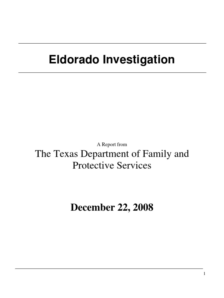 Child Protective Services On The Findings in The YFZ FLDS Ranch in
