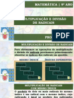 Multiplicação e Divisão de Radicais