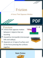 Friction: A Force That Opposes Motion