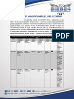 Alerta de Riesgo 8.9 y 10 de Septiebre 2021