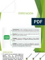 ESPECIACION