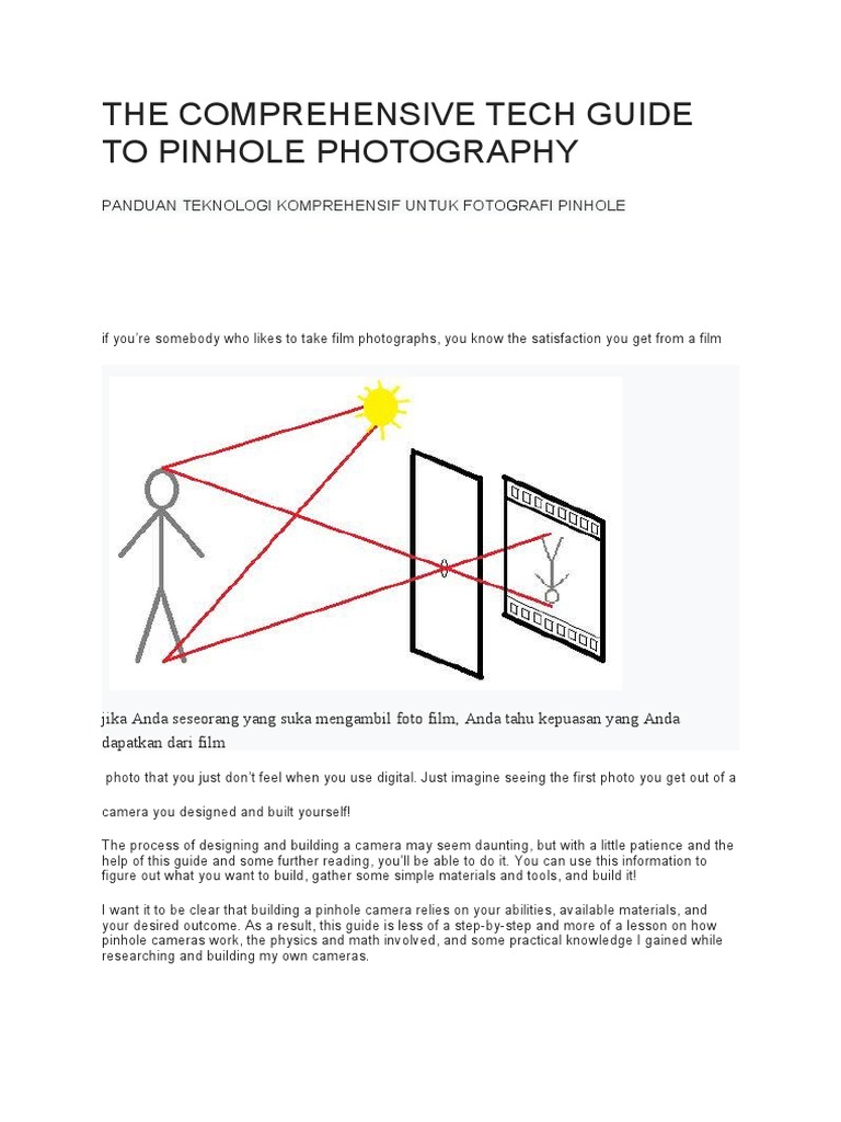 The Comprehensive Tech Guide To Pinhole Photography | PDF | Camera
