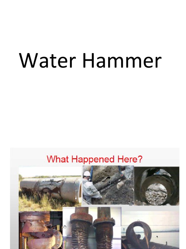 Water Hammer PDF Pump Pressure