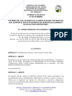 Acuerdo No. 032 Estatuto de Rentas Mcpio Cajamarca
