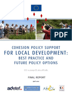 Cohesion Policy Support For Local Development - Best Practices and Future Policy Options
