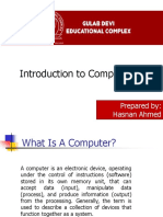 Introduction to Computers: What is a Computer and its Components