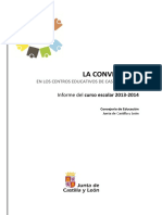 Informe 2013-14 La Convivencia en Los Centros de Castilla y León