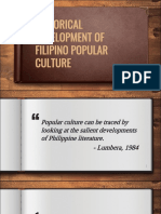 Historical Development of Filipino Popular Culture