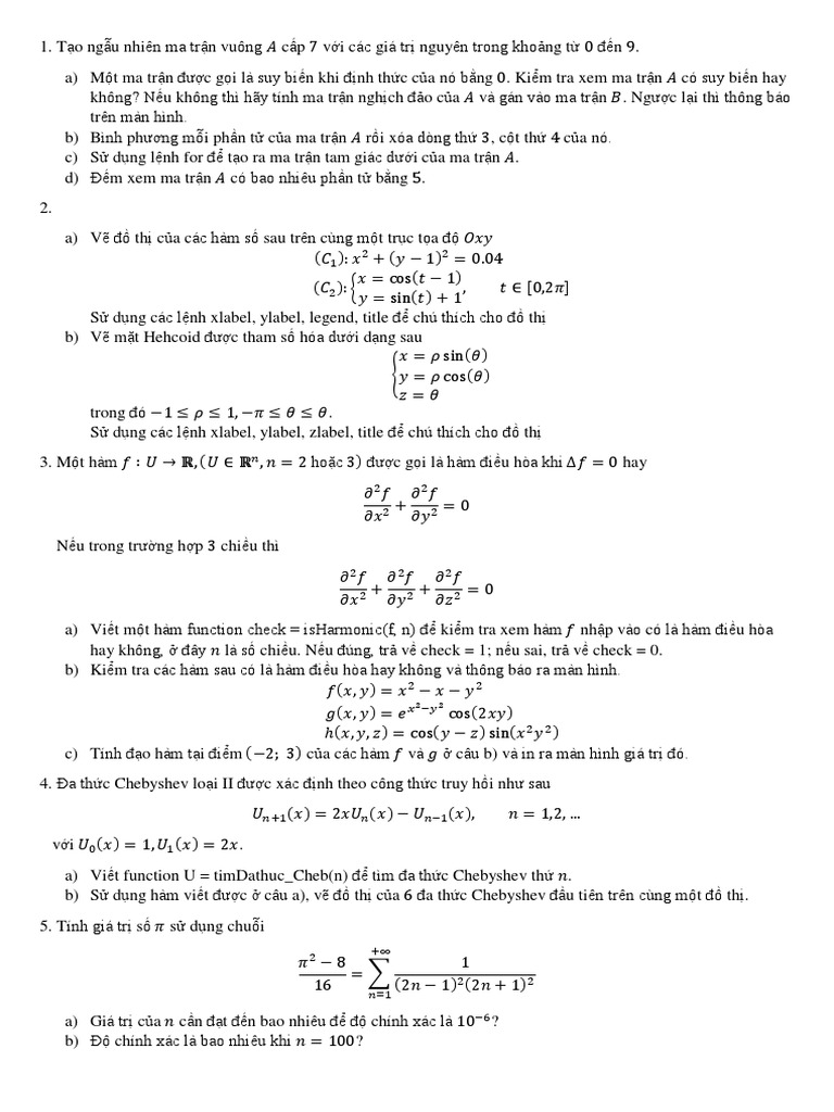 De Thi Matlab | PDF