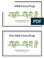Five Little Funny Frogs: Written by Cherry Carl