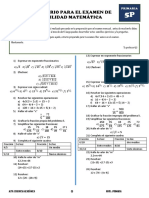 Examen de habilidad matemática primaria