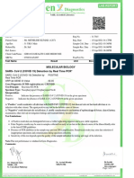 Molecular Biology Sars-Cov-2 (Covid 19) Detection by Real Time PCR