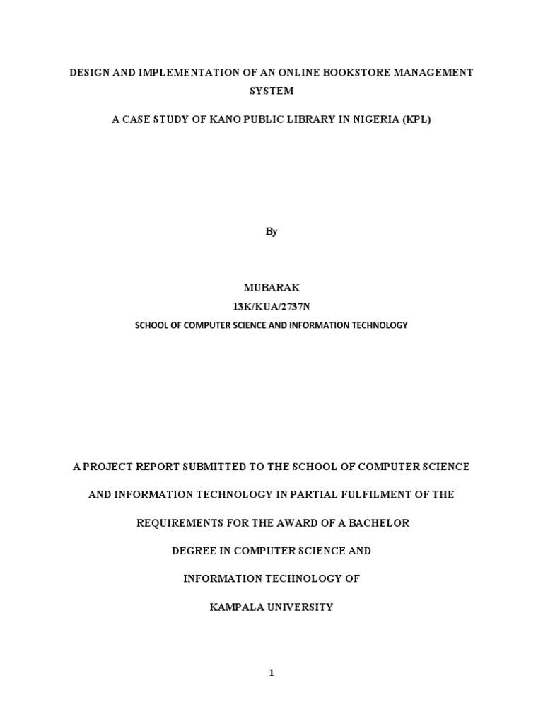 Online Bookstore Management System | PDF | Internet & Web | World Wide Web