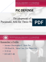 Topic Defense: Development of A Pneumatic Arm For Three-Way Conveyor