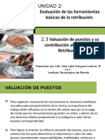 Valuación de puestos por gradación