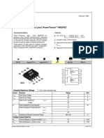 Fds6975 Dual P-Channel, Logic Level, Powertrench Mosfet