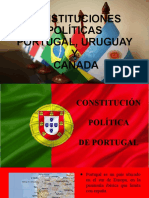 Constituciones de Portugal Uruguay y Canada