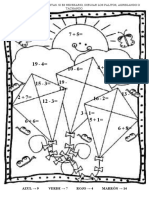 Pintar Dibujo Sumas y Restas Hasta 19