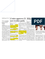 Wheels India in Pac: Centre Approves 21 New Textiles Parks
