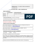 Fiche de Poste - ATER Génie Civil