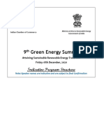 9th Green Energy Summit Program Structure 15.12.20