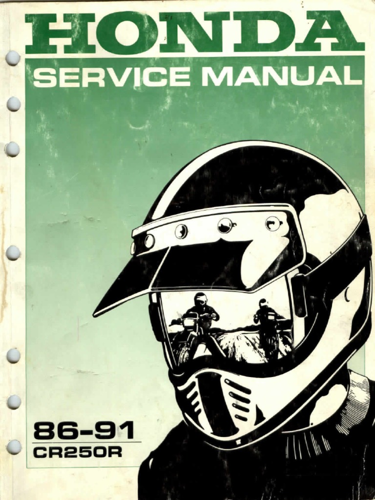 Honda Cr250r 86-91 Service Manual | PDF