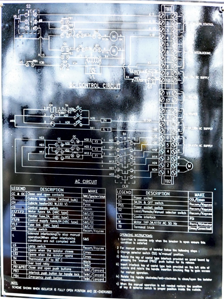 11kV VCB Panel Wiring Instructions | PDF | Wire | Equipment