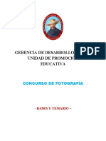 Bases de Concurso de Fotografía