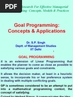 Goal Programing