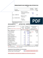 4.5. Presupuesto de Compras Activo Fijos y Depreciación Presupuestada