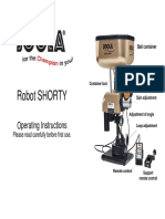 Robot SHORTY: Operating Instructions