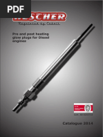 Pre and Post Heating Glow Plugs For Diesel Engines: Catalogue 2014