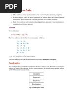 Three Address Code