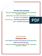 SPCD - Unit 7 - Prosenjit Roy