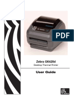 Zebra GK420D Manual User Guide