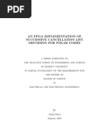 An Fpga Implementation of Successive Cancellation List Decoding For Polar Codes