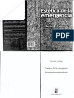 Reinaldo Laddaga. Estética de la Emergencia. Introducción 