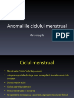 curs studenti UMT Anomaliile ciclului menstrual