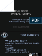 Real Good Unreal Testing: Charles P. Schultz Author "Game Testing All in One"