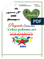 Proyecto Solidaridad 3° Ciclo - 2021