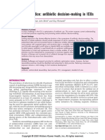 Best Practice Antibiotic Decision-making in ICUs