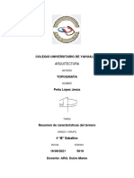 Resumen de Características Del Terreno