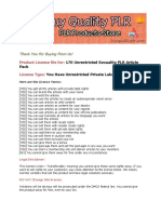 170 Unrestricted Sexuality PLR Article Pack License